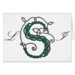 Celtic S monogram (example) Greeting Card