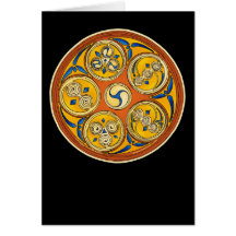 Celtic Spiral Card, Lughnasadh Design