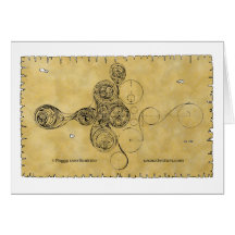 Celtic Spiral Card, Manuscript Design