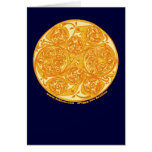 Celtic Spiral Card, Sun Mandala Design
