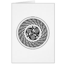 Celtic spiral greeting card