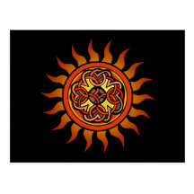 Celtic Sun 4 Post Cards
