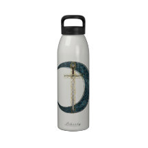 Celtic Sword and Moon Reusable Water Bottles