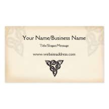 Celtic Symbol Design Business Card