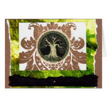 Celtic Tree Collage Cards