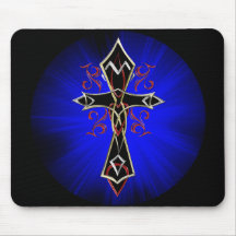 Celtic Tribal Cross Mousepad