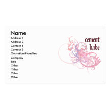 Cement Babe Business Card Templates