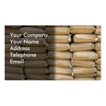 Cement Bags Business Card Template