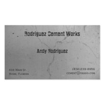 Cement Business Card