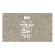 Cement Business Card Templates