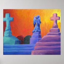Cemetery Scene Posters