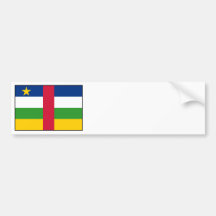 Central African Republic Flag Bumper Sticker