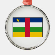 Central African Republic Flag Christmas Ornament