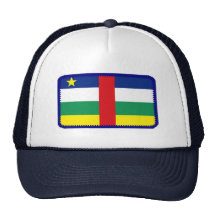 Central African Republic flag embroidered hat Trucker Hats