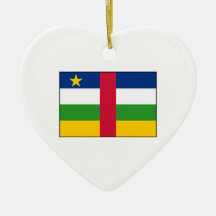 Central African Republic Flag Christmas Tree Ornaments