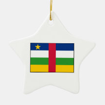 Central African Republic Flag Christmas Tree Ornaments