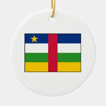 Central African Republic Flag Christmas Tree Ornament