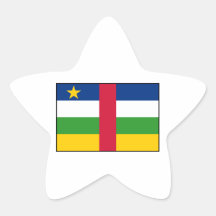 Central African Republic Flag Stickers