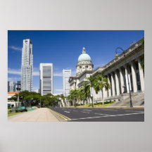 Central district of Singapore Print