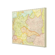 Central European states political Gallery Wrapped Canvas