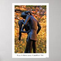 Central Park Autumn: Romeo & Juliet Statue 01C Posters