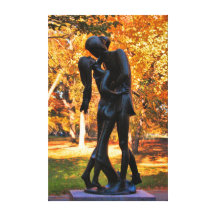Central Park Autumn: Romeo & Juliet Statue 02 Canvas Print