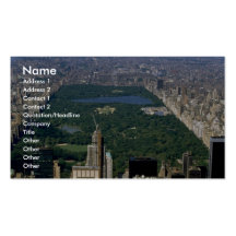 Central Park from the south, New York City, USA Business Card Templates