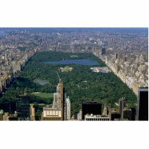 Central Park from the south, New York City, USA Photo Cut Out