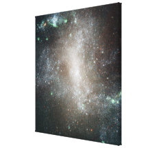 Central region of the barred spiral galaxy canvas print