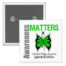 Cerebral Palsy Awareness Matters Pinback Button