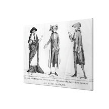 Ceremonial Costumes of the Deputies Stretched Canvas Print