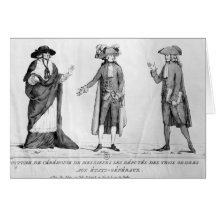 Ceremonial Costumes of the Deputies Greeting Cards