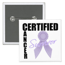 Certified Cancer Survivor - General Cancer Pin