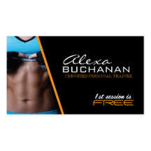 Certified Personal Trainer Business Card