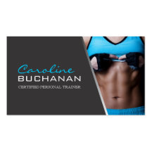 Certified Personal Trainer Business Card Templates