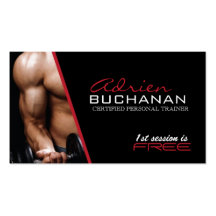 Certified Personal Trainer Business Card Templates