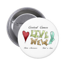 Cervical Cancer Awareness Buttons