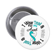 Cervical Cancer Ribbon For My Aunt Pins