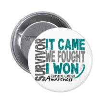 Cervical Cancer Survivor It Came We Fought I Won Pin