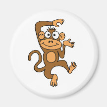 CF- Happy Dancing Monkey Refrigerator Magnets