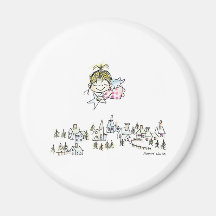 CH-010 Christmas Angel Fridge Magnet