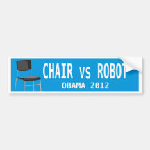 CHAIR vs ROBOT Bumper Sticker