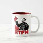 chairman mao rtfm little red book coffee mug