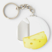 Chalk and cheese opposites concepts key chain