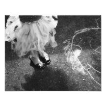 Chalk and tutus photographic print