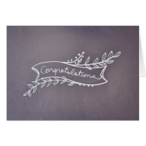 Chalkboard Congratulations Card cards