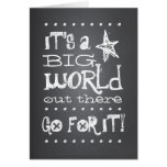 Chalkboard Graduate Go For It Congratulation Card