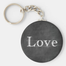 Chalkboard Love Wedding Favor Keychains