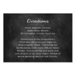 Chalkboard Wedding Directions Insert Cards Business Cards