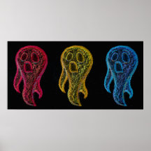 Chalkie Ghosts Poster